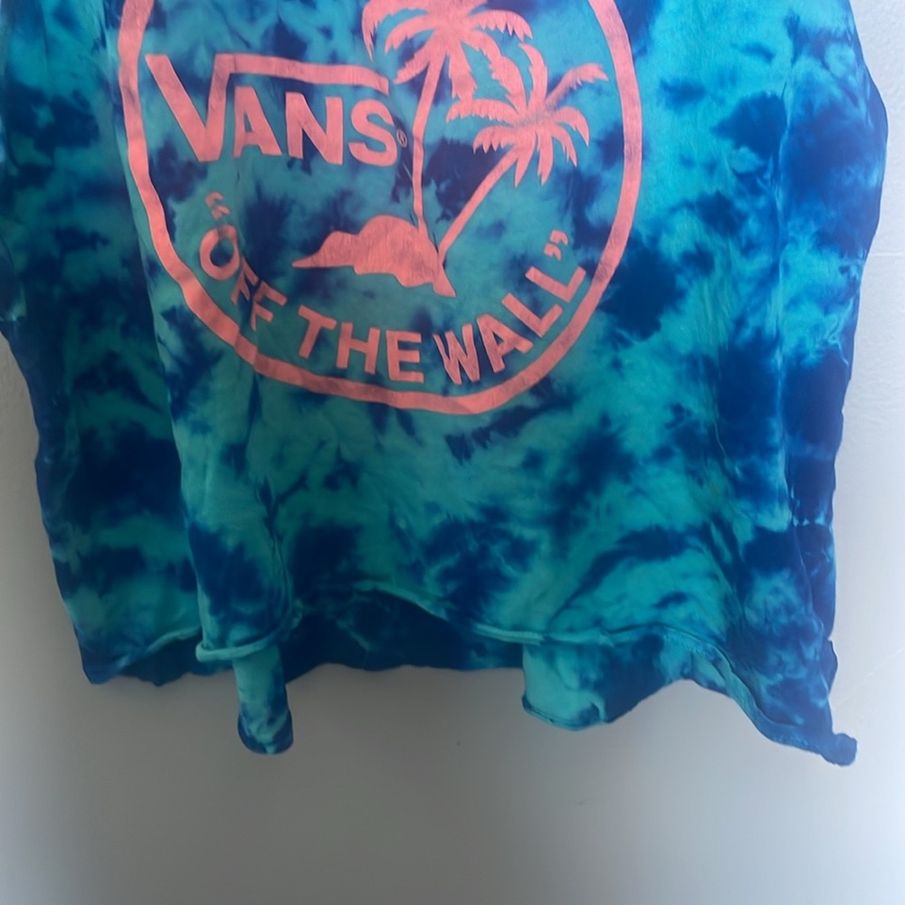 Vans women’s medium racerback tie dye tank top skater emo punk summer surf rad - Picture 4 of 5